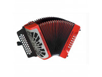 Hohner Compadre GCF Red Silver Grill Hohner Compadre GCF Red Silver Grill